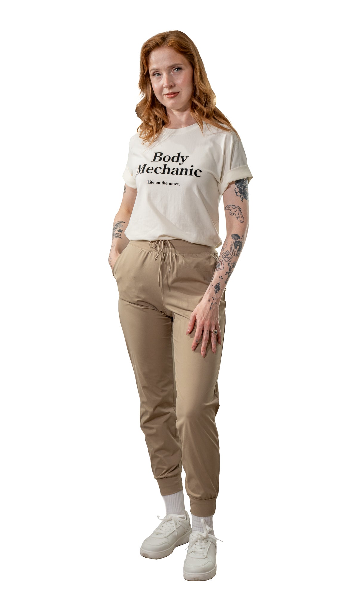 White Tee Round Neck Short Sleeve